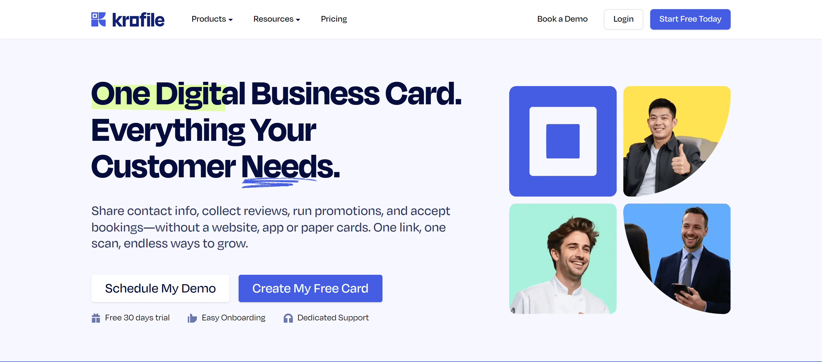 Krofile - Landing Page with Payload CMS Integration